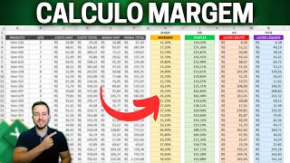 Como Calcular Margem de Lucro no Excel  4 Maneiras Diferentes com Exemplo Prático e Fórmula [upl. by Tupler]