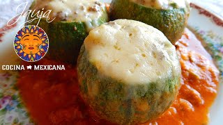 Calabacitas Rellenas de Queso y Carne Molida [upl. by Llertnom569]