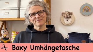 Boxy Umhängetasche nähen  kostenloses Schnittmuster  Anfängergeeignet [upl. by Alyson981]