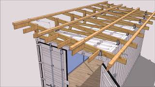 Construction isolation kit toiture abri container [upl. by Kaylyn]