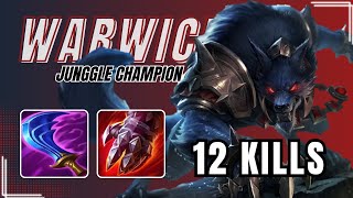 WILD RIFT  WARWICK TOP LANE GAMEPLAY  BUILD amp RUNES [upl. by Coleen]