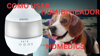 Como usar Humidificador marca homedics modelo uhecm18  donde se pone agua  como se arma [upl. by Morton978]