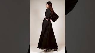 Black style for new season events gorgeous balloon sleeve chiffon maxi [upl. by Erised]