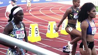 Womens 100m Hurdles US Olympic Trials SemiFinals  Marshall 125 Clemons McNeal Cunningham [upl. by Tirb498]