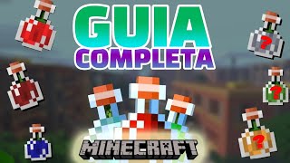 COMO HACER TODAS LAS POCIONES EN MINECRAFTTUTORIAL minecraft [upl. by Eradis]