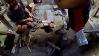 Gongsmithing in Bali Making the Keys of a Gangsa [upl. by Marcia]