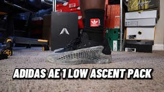 Adidas AE 1 Low MX Grey quotAscent Packquot Review Sizing and On Feet [upl. by Ahsuas]