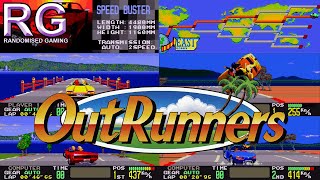 OutRunners  Sega Mega Drive  Arcade and Original Mode Gameplay 1080p 60fps [upl. by Anees]