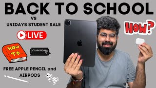 Unidays student sale live vs back to school sale  Get airpods amp apple pencil free with mac amp iPad [upl. by Suellen]