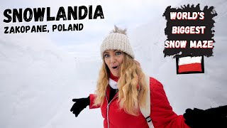 Snowlandia Zakopane Poland  Worlds Largest Snow Maze [upl. by Asor]