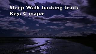 Guitar Backing Track Sleep Walk Santo and Johnny [upl. by Seraphina]