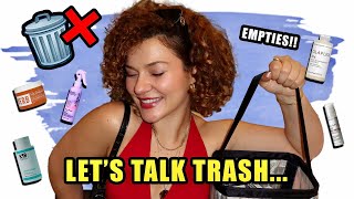 LETS TALK TRASH my latest curly hair and beauty empties [upl. by Aizti253]