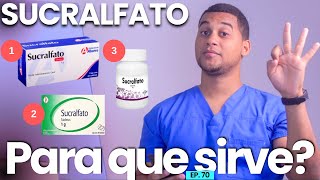 SUCRALFATO PARA QUE SIRVE  3 COSAS  MEDICAMENTOS [upl. by Lipsey949]