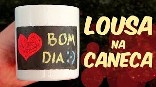 Faça uma lousa na caneca É superFÁCIL artesanato [upl. by Girardo]