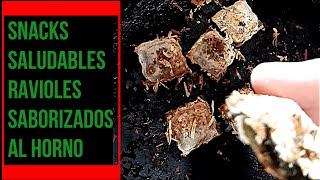 SNACK SALUDABLES RAVIOLES AL HORNO SABORIZADOS ¡ [upl. by Moia]