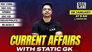 8 JAN 2024 CURRENT AFFAIRS  DAILY CURRENT AFFAIRS  CURRENT AFFAIRS TODAY  STATIC GK BY AMAN SIR [upl. by Mainis]