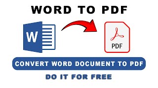 How to Convert Word Document to PDF [upl. by Bela919]