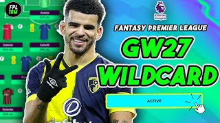 FPL GW27 ultimate KNEEJERK Wildcard  Fantasy Premier League 202324 [upl. by Nogaem838]