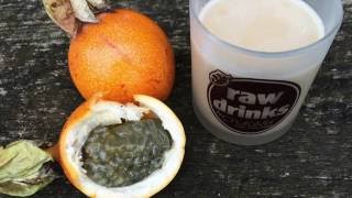 🍊How to make Grenadia seeds´ milk 🥛 Passiflora liguralis [upl. by Nahtanha]