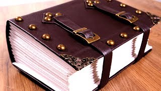 Making a Faux Leather Tome Easy Bookbinding [upl. by Gilliette]