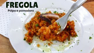 POLPO CON FREGOLA al POMODORO Ricetta Sarda facile RICETTE DI GABRI [upl. by Maribeth990]