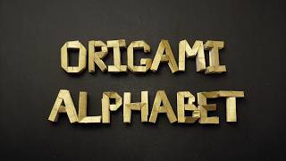 ORIGAMI ALPHABET Jo Nakashima  uppercase [upl. by Pauline]