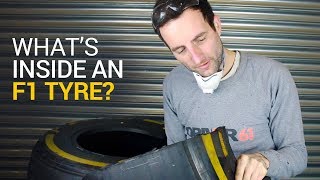 Whats Inside an F1 Tyre  F1 Engineering [upl. by Kinimod465]