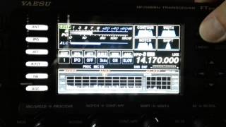 Yaesu FTDX3000 Bandscope options [upl. by Yesnyl163]