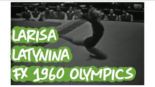 Larisa Latynina  Team Optionals Floor  1960 Olympics Gymnastics [upl. by Mcbride]