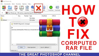 How To Fix Damage Or Corrupted WinRAR Or Zip Files  Unexpected End Of Archive Error [upl. by Durrett623]