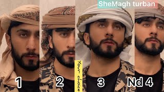 How To Tie 4 types SheMagh  SheMagh style tutorial  Majid shah [upl. by Stoddard975]