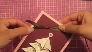 Tea Bag Fold Christmas Tree Card [upl. by Alver]