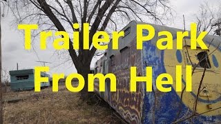 Urban Exploration Abandoned Trailer Park [upl. by Ahsenyl23]