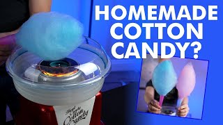 Homemade Cotton Candy Nostalgia Cotton Candy Maker Review [upl. by Kokaras]