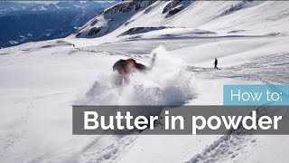 How to Butter on Skis  Powder [upl. by Odranar266]