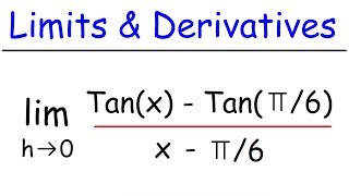 Limits and Derivatives [upl. by Einnel]