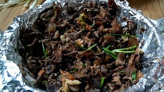 Split Gill Mushroom recipesPinraw Chutney  Naga Recipes [upl. by Becky]