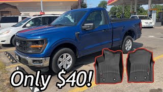 Cheapest WeatherTech mats for the 24’ F150 [upl. by Fedirko562]