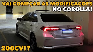 VAMOS MODIFICAR NOSSO COROLLA 2020  VEM 200CV REMAP EIBACH [upl. by Atsirak]