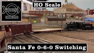 HO Scale Switching with Santa Fe 060 2089 [upl. by Nolitta554]