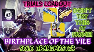 Solo GM Birthplace of the Vile with PvP build  Destiny2 Season of the Wish [upl. by Lachance96]