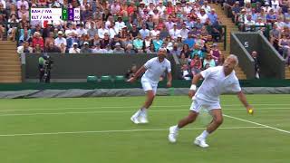 Mansour Bahrami being Mansour Bahrami at Wimbledon 2018 [upl. by Lusar]