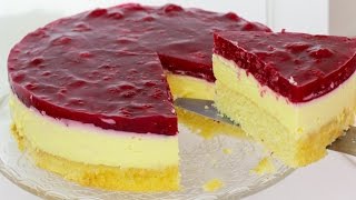 Himbeer Schmand Kuchen  Schmandkuchen mit Himbeeren  Schmand Torte [upl. by Ginzburg]