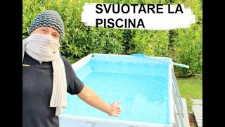 SVUOTO LA PISCINA CI PROVO CON LA SUA POMPA piscina bestway [upl. by Winsor468]