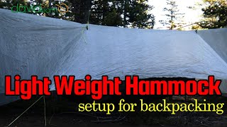 Lightweight hammock backpacking setup [upl. by Greenfield]