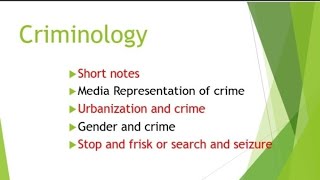 Criminology lecture 4 short Notes  key concepts  CSS  PMS  Criminology [upl. by Ailahs895]