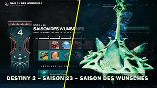 Destiny 2  ArtefaktPerks und Inhalt des SaisonPass  Vorschau der Saison des Wunsches [upl. by Aizti]