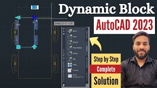 Dynamic Block Creation in AutoCAD  In Detail [upl. by Ahsak]