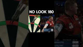 Daryl Gurney no look 180 darts [upl. by Nnylylloh]