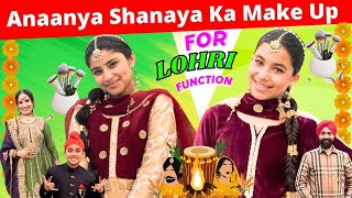 Anaanya amp Shanaya Ka Make Up For Lohri Function  RS 1313 VLOGS  Ramneek Singh 1313 [upl. by Euqinomod]